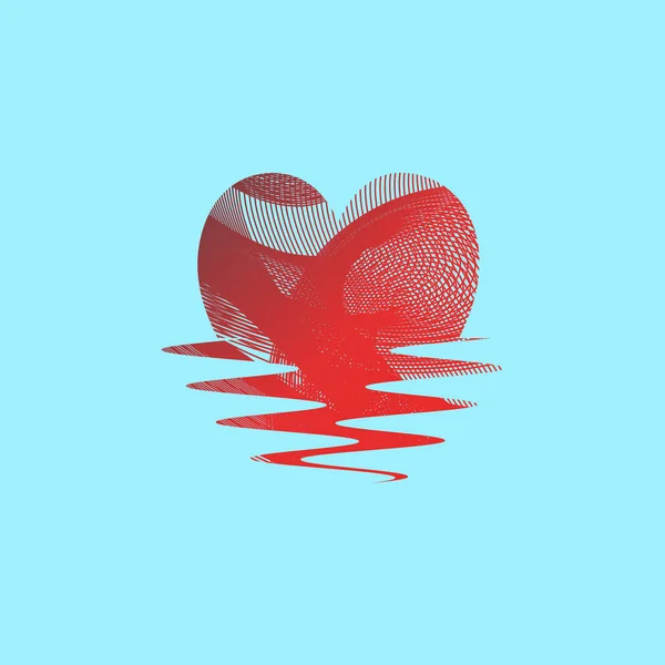 Red Heart graphic design.