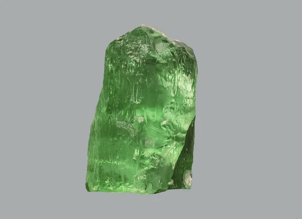 Piedra Cristal Berilo Sobre Fondo Aislado — Foto de Stock