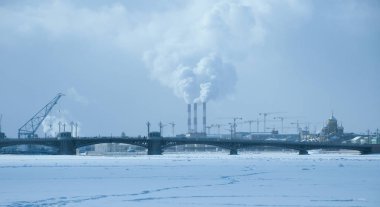 Kentsel çevrenin ekolojik hava kirliliği.