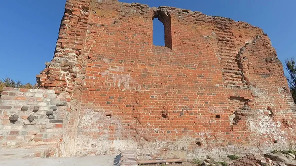 The ruins of an old, German church.