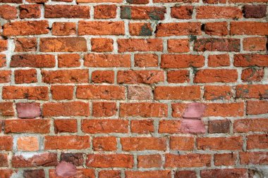 Eski tuğla işçiliğinin dokusu.