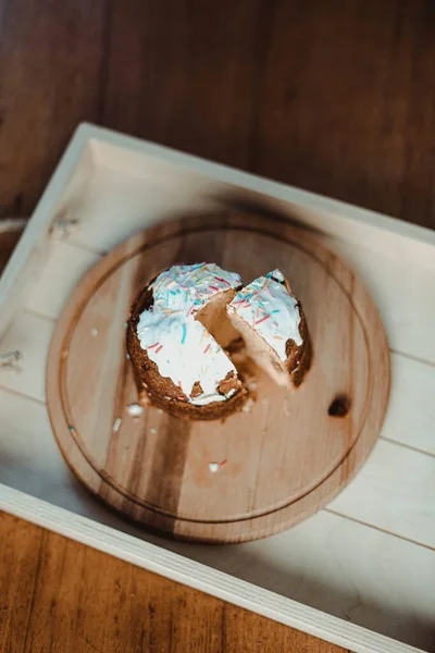 Вкусный Пасхальный Торт Семейного Торжества — стоковое фото