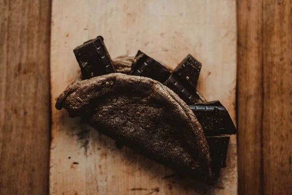 Вкусный Блинчик Шоколадом — стоковое фото