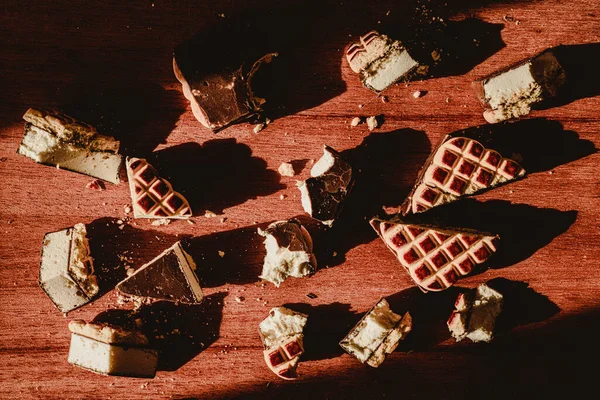Finom Édes Csokoládé Szuflé Sütik — Stock Fotó
