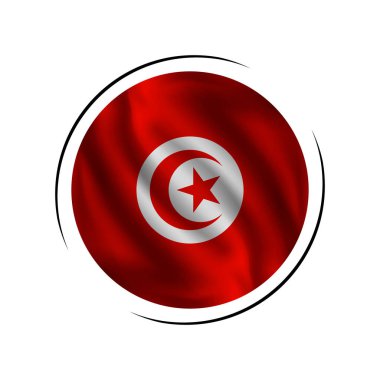 Waving Tunisian Flag Free Vector Eps Cdr Ai Svg Vector Illustration Graphic Art