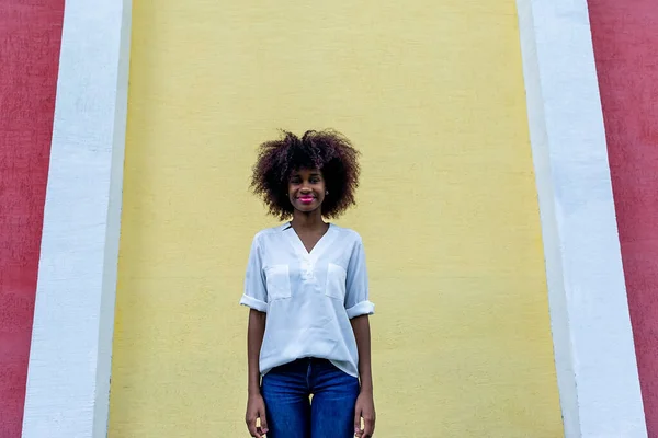 Hermosa Afroamericana Calle — Foto de Stock