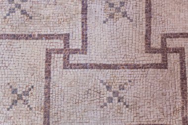 Antik Yunan döşeme mozaiği unsurları. Mozaik Desen ve doku