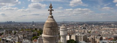 Paris şehir panoraması Yerebatan del Sacro Cuore üzerinden