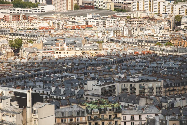 Paris Quittant Les Quartiers Point Vue Des Oiseaux — Photo