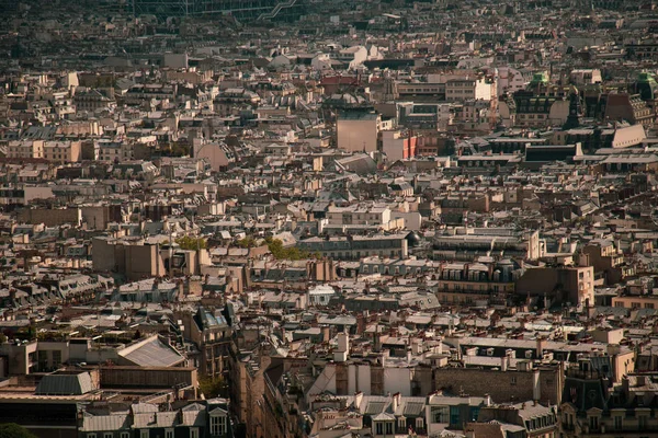 Paris Quittant Les Quartiers Point Vue Des Oiseaux — Photo