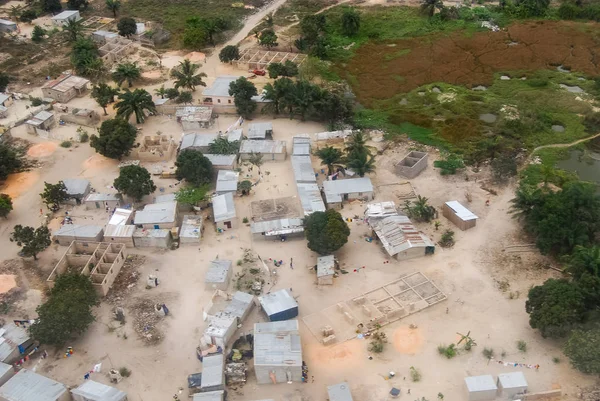 Angola Kenti Soyo Hava Görüntüsü — Stok fotoğraf