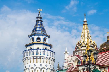Izmailovo Kremlin kuleleri ve mimari elemanlar
