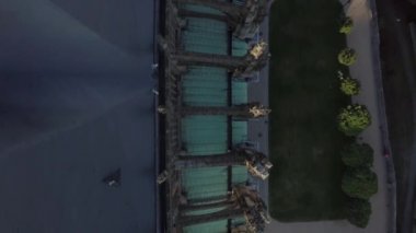 Kutna Hora ortaçağ Old Town, Çek Cumhuriyeti St Barbara kilisenin mimari ayrıntıları yukarıdan aşağıya görünümü