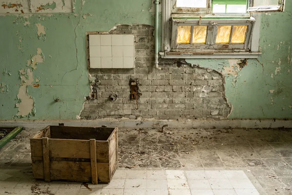 Interior Amiantos Abandonado Hospital Chipre Espacios Abandonados — Foto de Stock