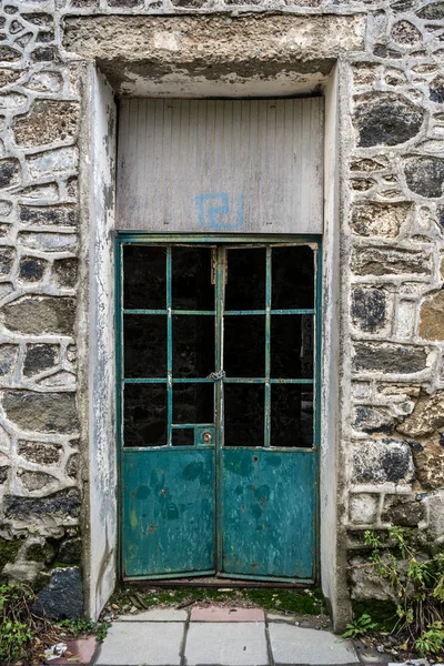 Door Berengaria Abandoned Hotel Mountain Region Trodos Cyprus — Stock Photo, Image