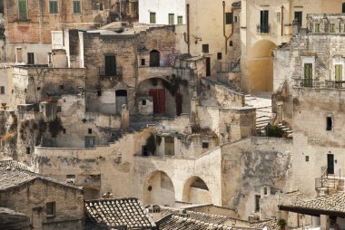 Matera şehrine bir bakış