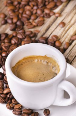 ön planda espresso fincan