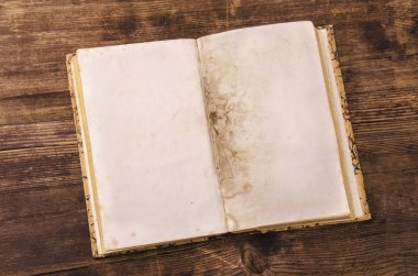 eski bir kitabın beyaz sayfaları