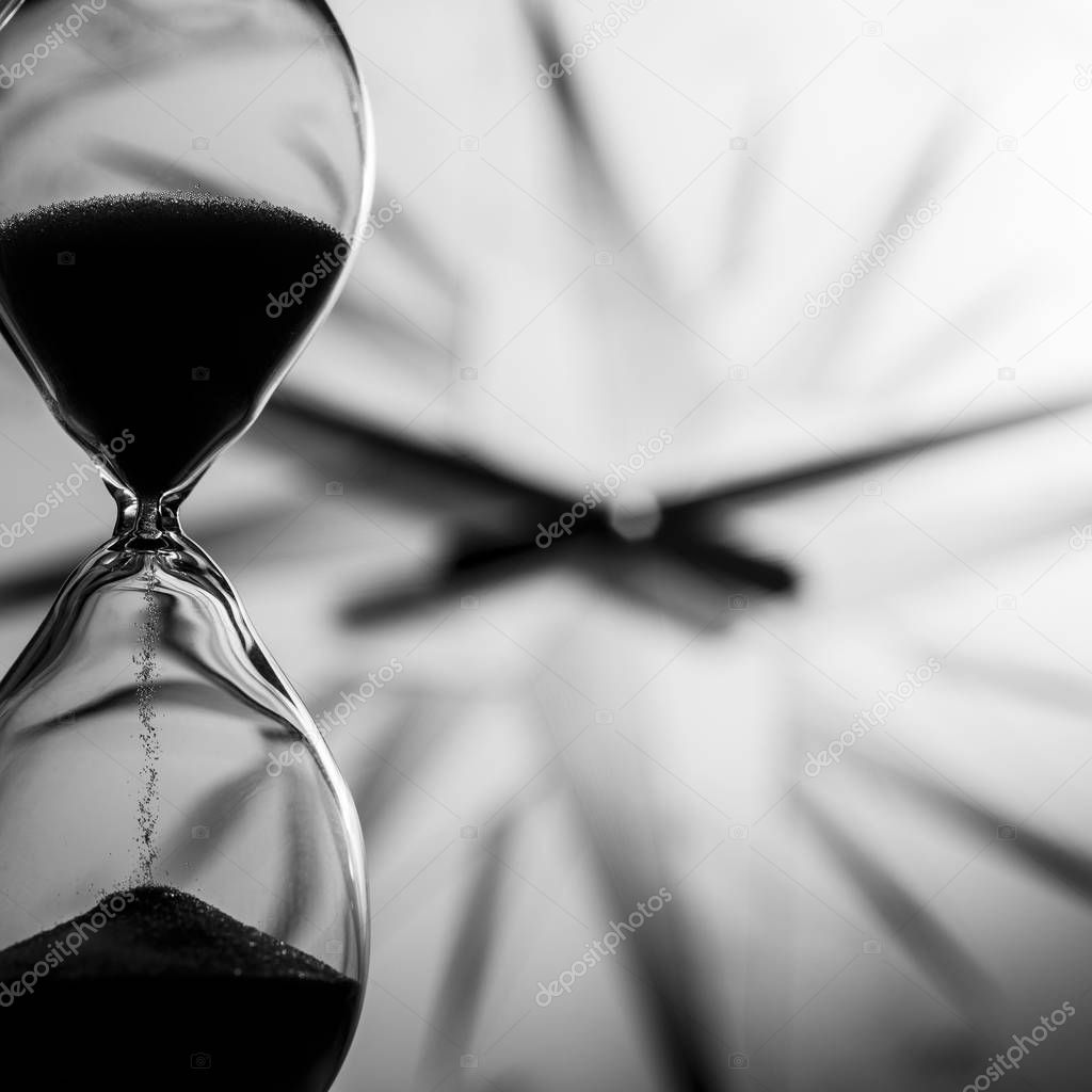 hourglass, concept of time