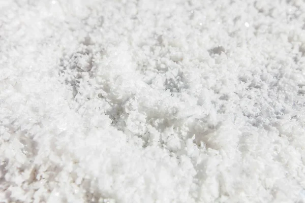 Blízká střela z čistých bílých krystalů sůl. — Stock fotografie