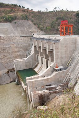 Nam Mu Nehri 'nde Ban Chat hidroelektrik santrali.