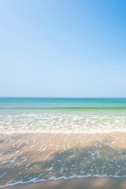 Rahatlama deniz manzarası. Yaz mevsiminde tropik plaj manzarası. Bea!