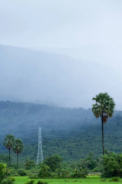 Paisagem rural panorâmica de Kampot, Camboja do Sul . — Fotografia de Stock