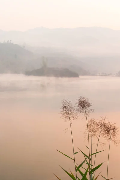 Озеро Па Кхонг взимку.. — стокове фото