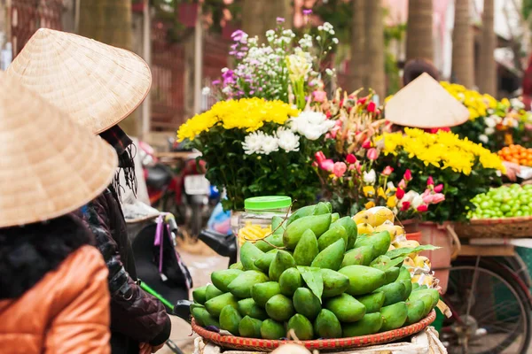 Belles Couleurs Marché Quotidien Lao Kai Ville Près Frontière Vietnamienne — Photo