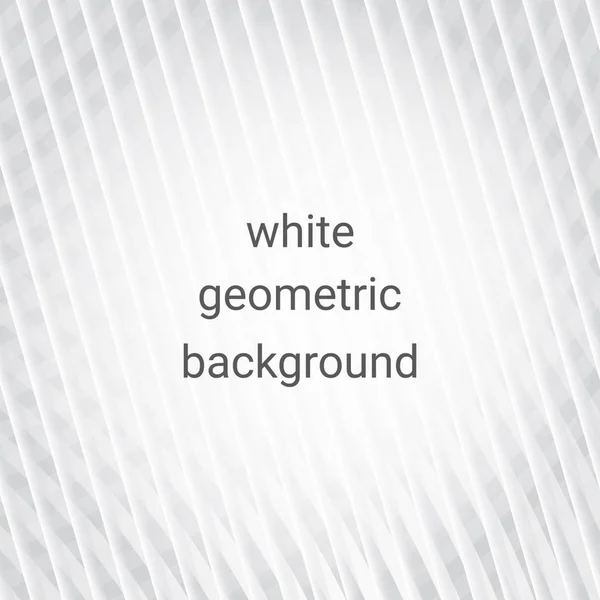 Vit Abstrakt Geometrisk Bakgrund För Din Design — Stock vektor