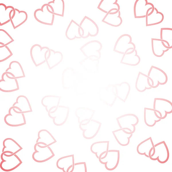 Background consisting of two woven hearts — Stock Vector