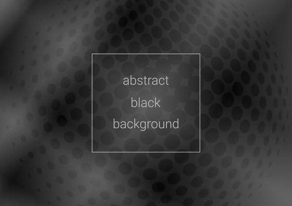 Zwarte abstracte achtergrond — Stockvector
