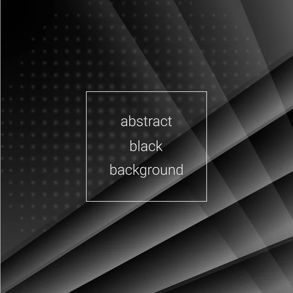 Svart abstrakt bakgrund — Stock vektor