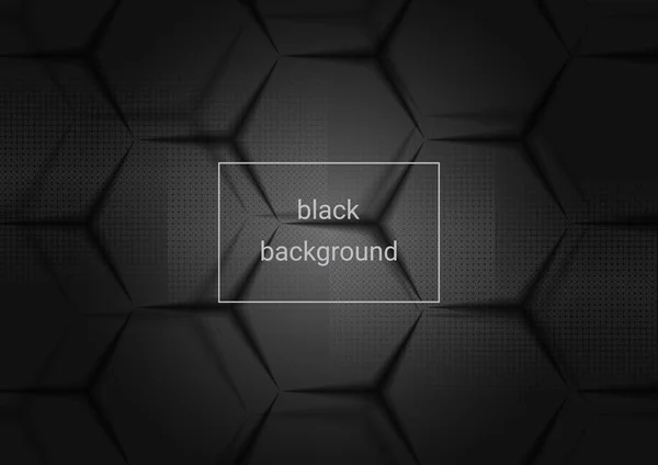 Black abstract background — Stock Vector