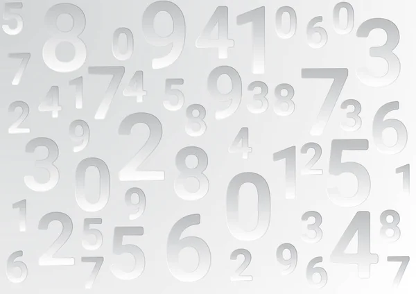 Sur un fond clair sont différents nombres . — Image vectorielle