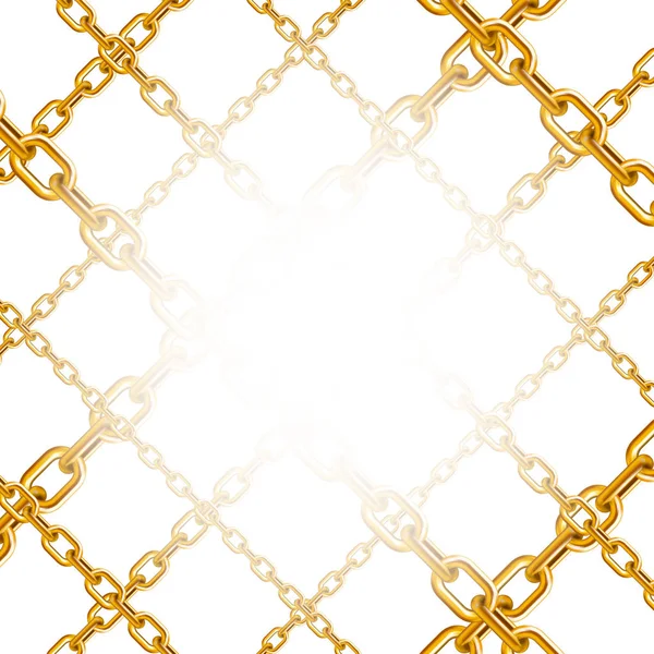 Χρυσό μοτίβο αλυσίδας — Διανυσματικό Αρχείο