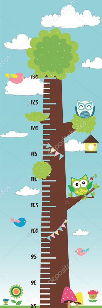 Growth meter for kids height meter