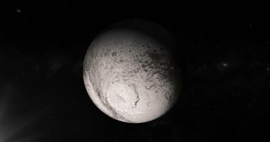Iapetus, Satürn ün ay, uzayda kendi yörüngesinde dönen. Döngü