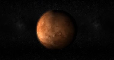 Mars gezegeni uzayda döndürme