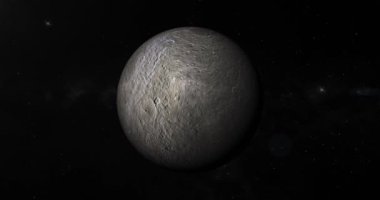 Rhea, Satürn ün ay, uzayda kendi yörüngesinde dönen. Döngü