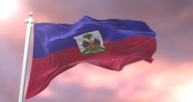 Gün batımı, döngü, Haiti sallayarak bayrak Rüzgar