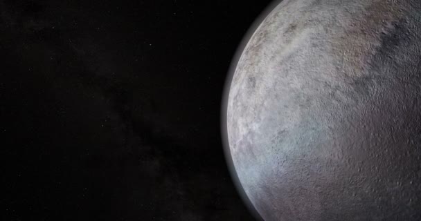 Triton Maan Satelliet Van Neptunus Planeet Ruimte — Stockvideo