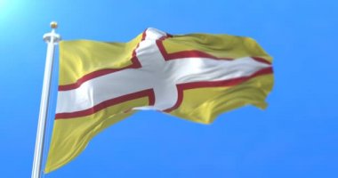 Dorset İngilizce ilçe İngiltere'nin güney batısında bayrağı. Döngü