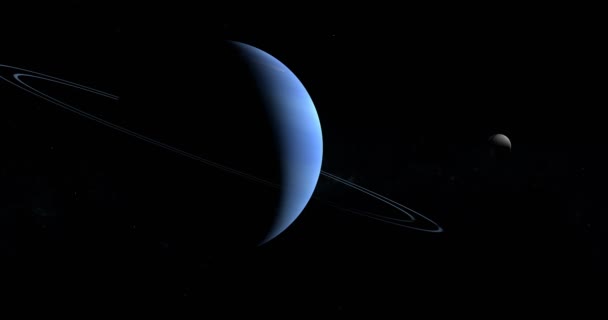 外层空间的厄里斯 矮行星和海王星 — 图库视频影像