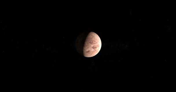 塞德纳 矮行星 在外太空运行 — 图库视频影像