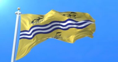 Comhairle nan Eilean Siar Scotland, Büyük Britanya, İskoç Yerel Yönetim Konseyi bayrağı. Döngü