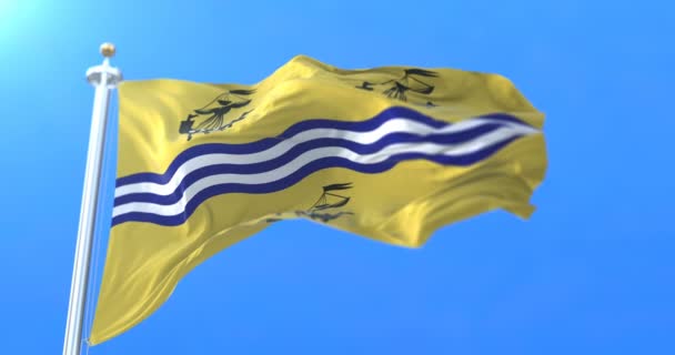 Bandeira Conselho Governo Local Escocês Comhairle Nan Eilean Siar Scotland — Vídeo de Stock