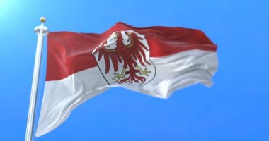 Almanya'da Brandenburg eyaletinin bayrağı. Döngü