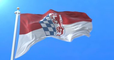 Lower Bavaria, Bavaria, Almanya için yönetim bölgesi bayrağı. Döngü