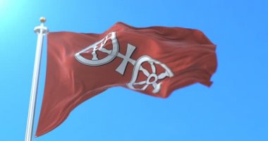 Devlet Rheinland Pfalz, Almanya'nın Mainz şehir bayrağı. Döngü